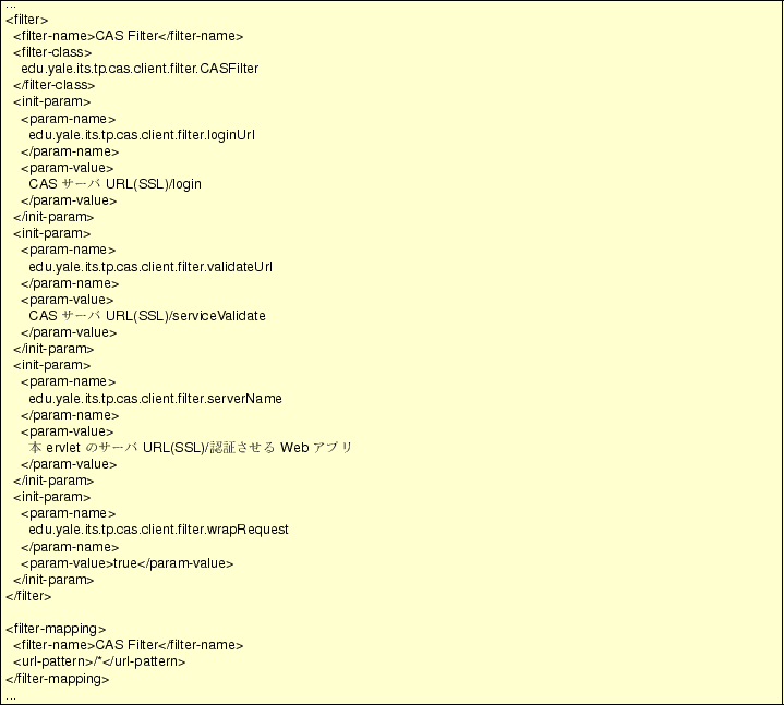\begin{figure}{\footnotesize\sf\framebox{%
\parbox{0.95\linewidth}{%
...\\
<fil...
...
  <url-pattern>/*</url-pattern>\\
</filter-mapping>\\
...
}}}\end{figure}